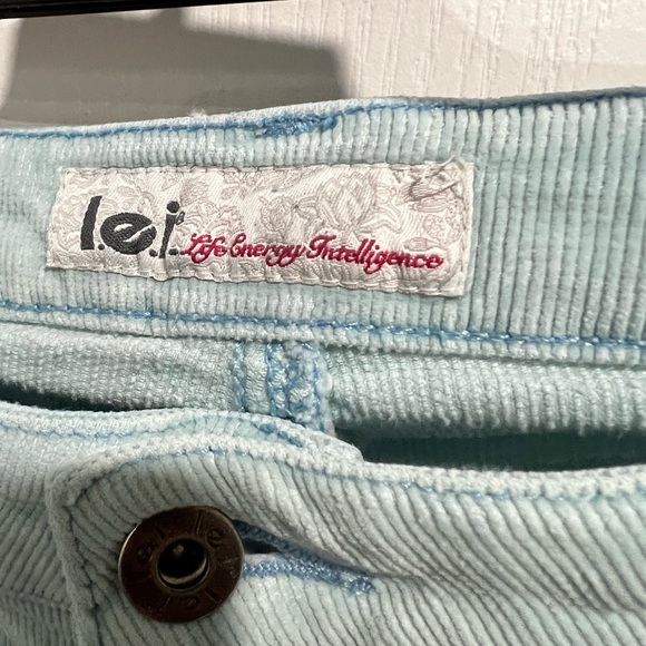 Lei Light Blue Corduroy Pants - Picture 3 of 5